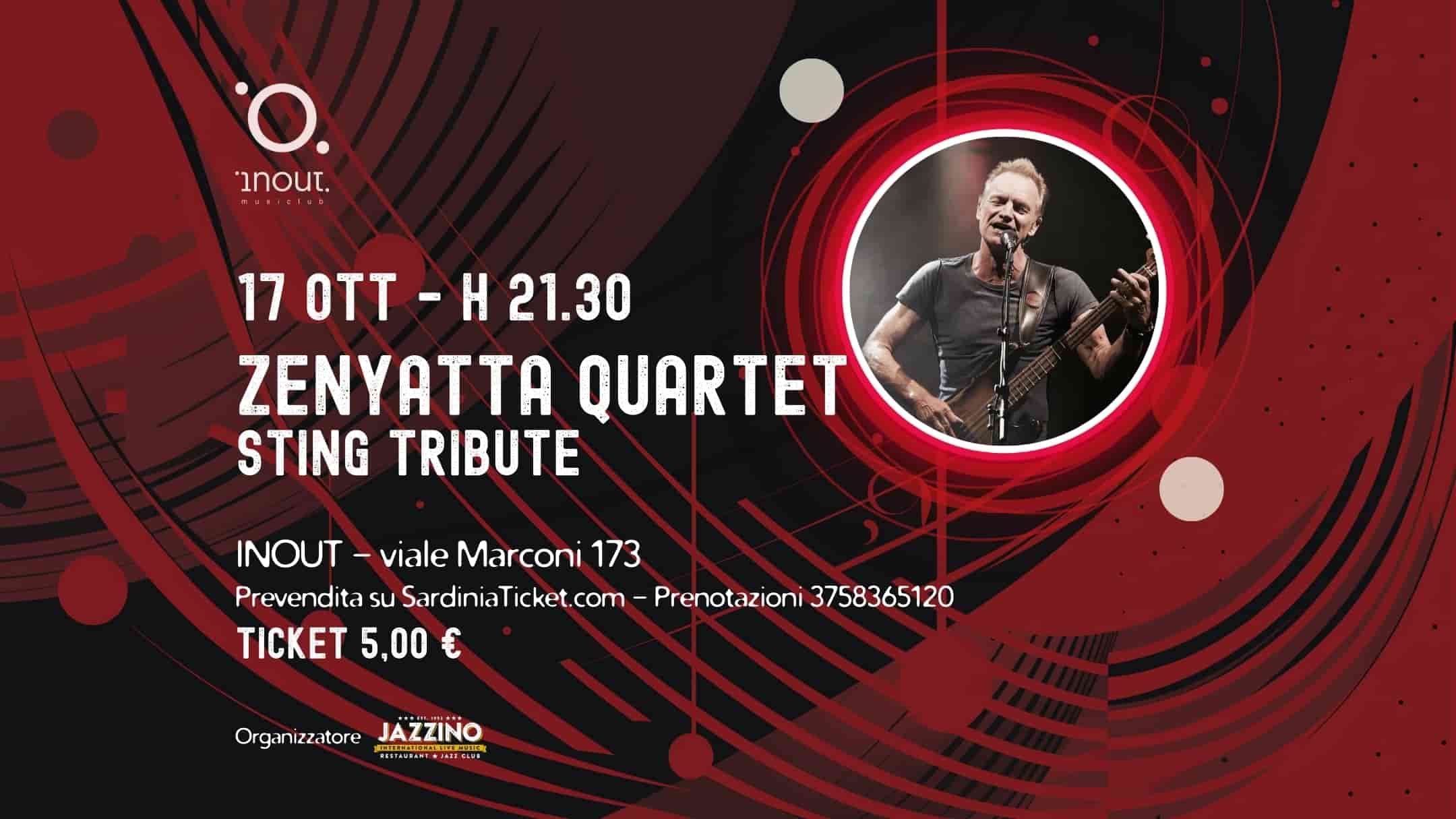 ZENYATTA QUARTET - STING TRIBUTE  @ InOut