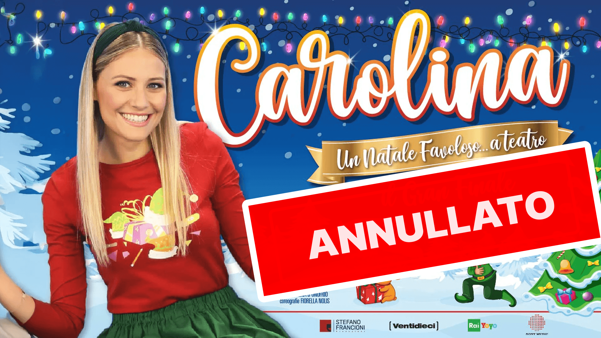 [ANNULLATO] Carolina Benvenga "Un Natale favoloso... a teatro" - Teatro Massimo Cagliari - ore 18:00