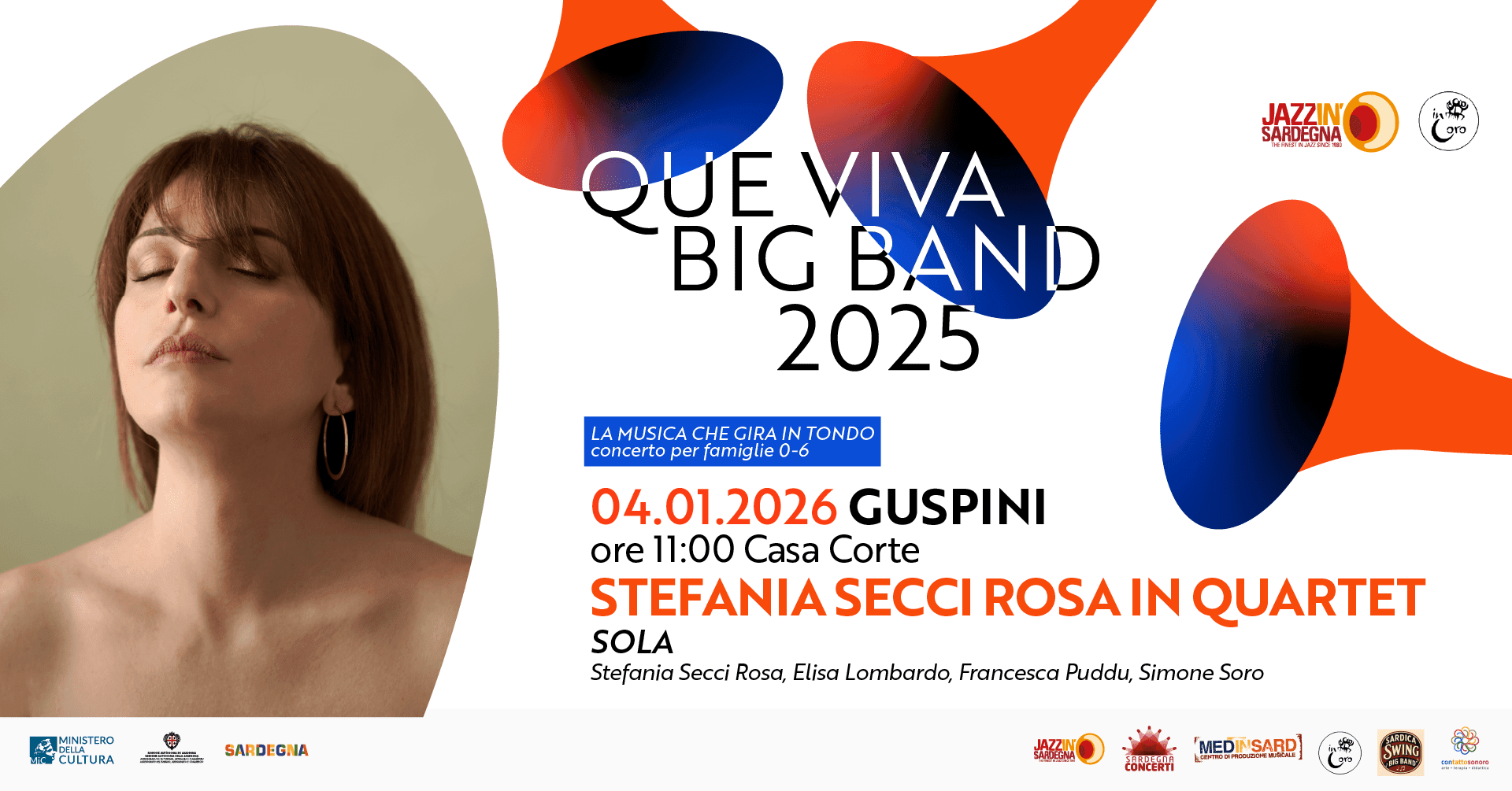 STEFANIA SECCI ROSA in quartet - “SOLA” (famiglie 0-6 anni)@Guspini
