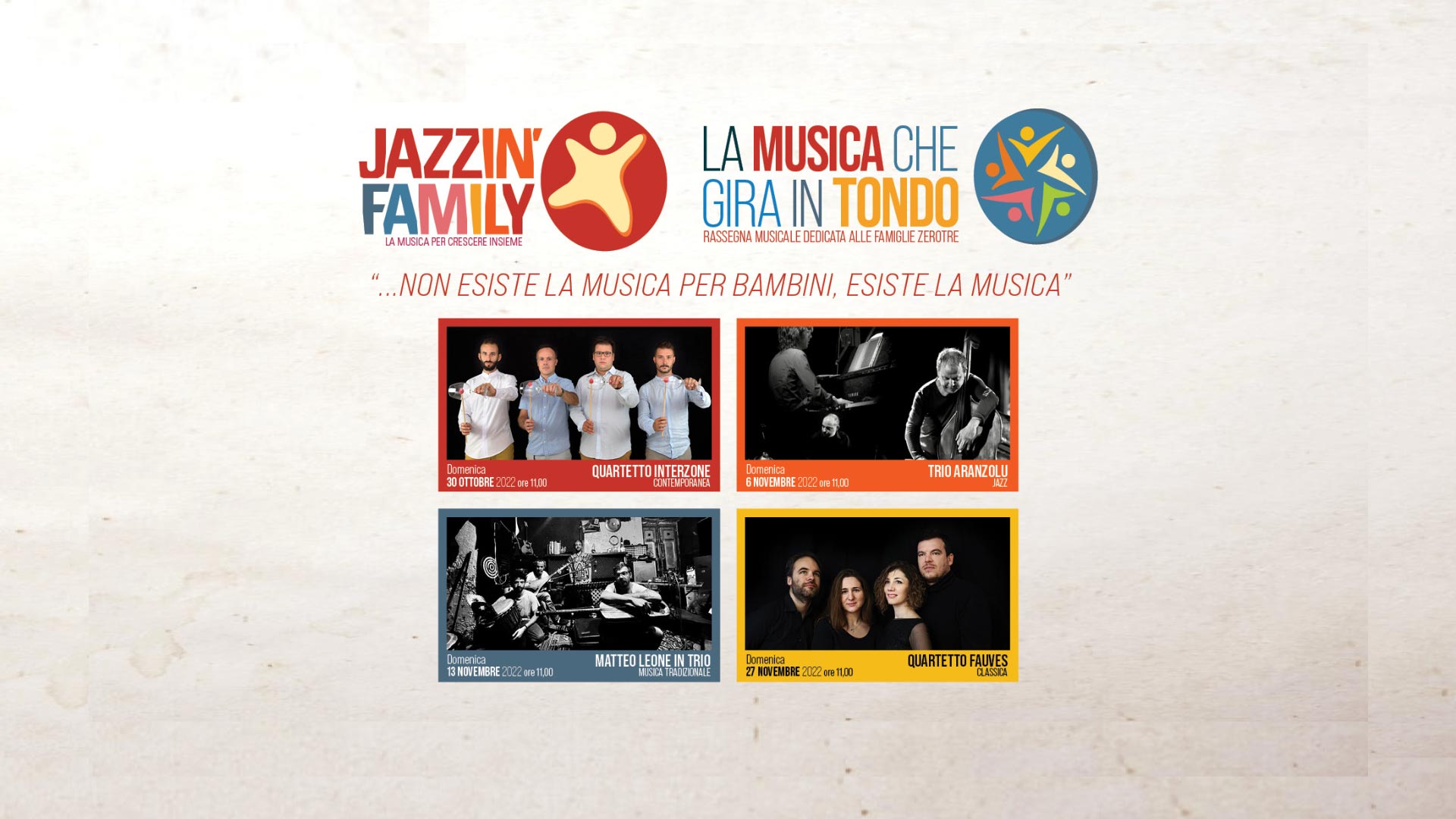 LA MUSICA CHE GIRA IN TONDO – Quartetto Fauves