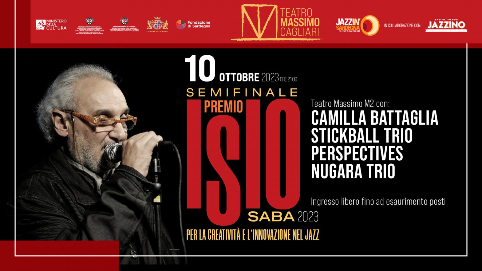 1° Serata – Fasi Finali Premio Isio Saba Live@ Teatro Massimo Cagliari