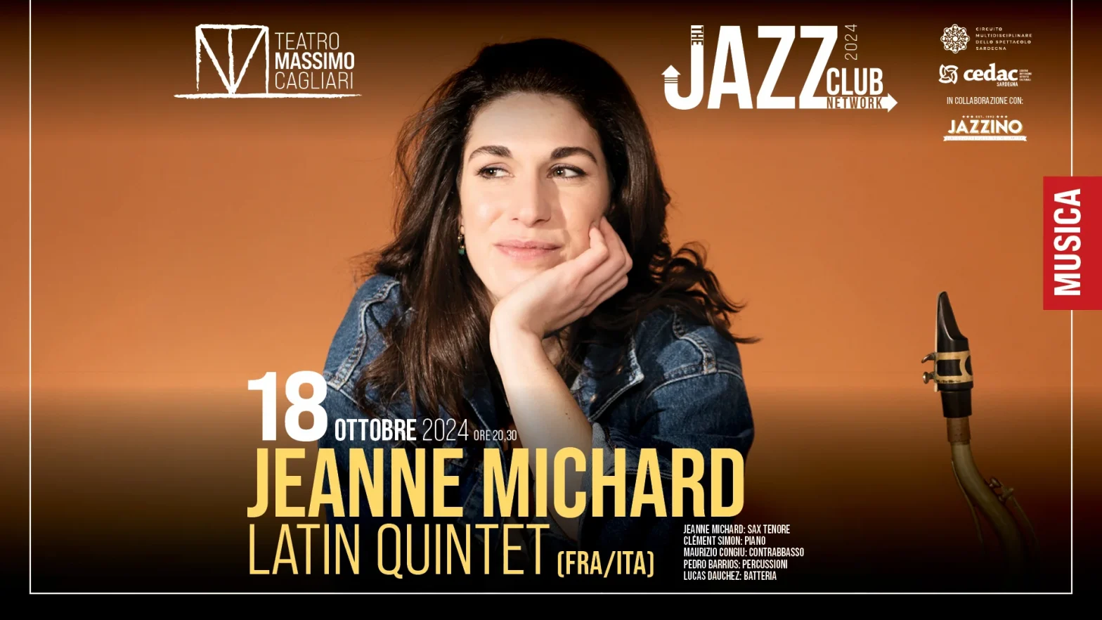 Jeanne Michard Latin quintet @ Teatro Massimo – TJCN
