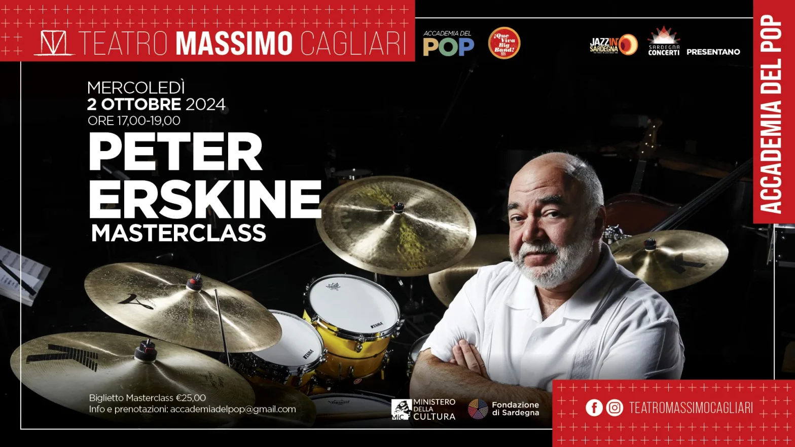 Masterclass con Peter Erskine – Accademia del Pop