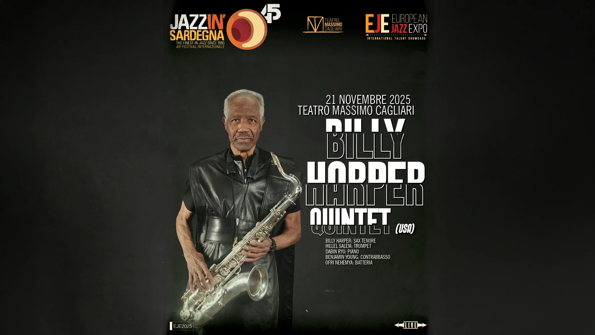 Billy Harper - Festival Jazz in Sardegna - 21 novembre 2025