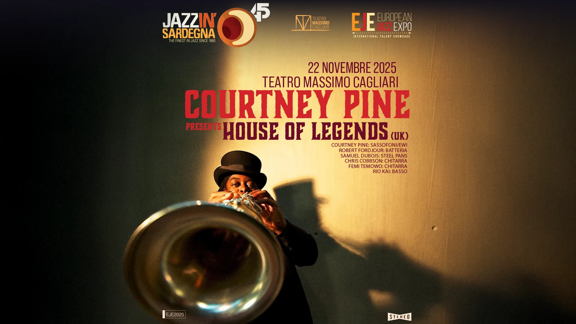 Courtney Pine - Festival Jazz in Sardegna - 22 novembre 2025