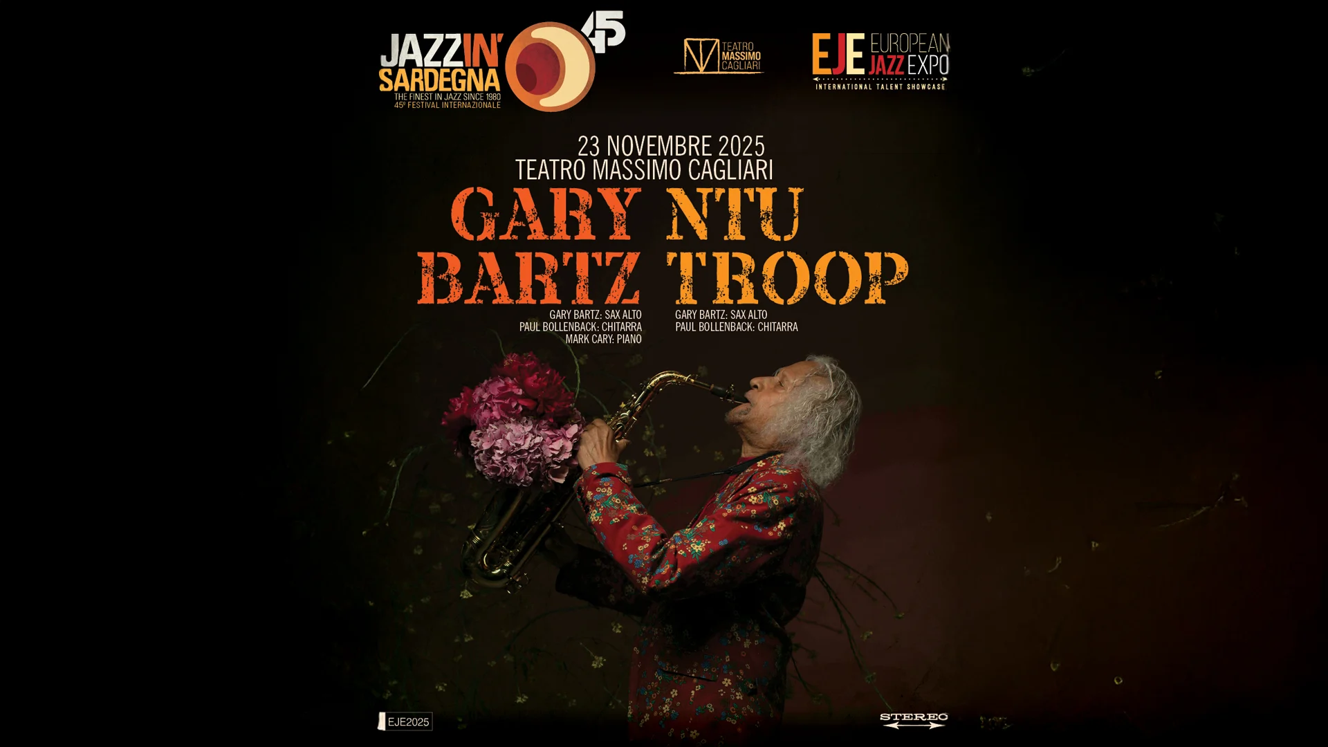 Gary Bartz Ntu - Festival Jazz in Sardegna - 23 novembre 2025